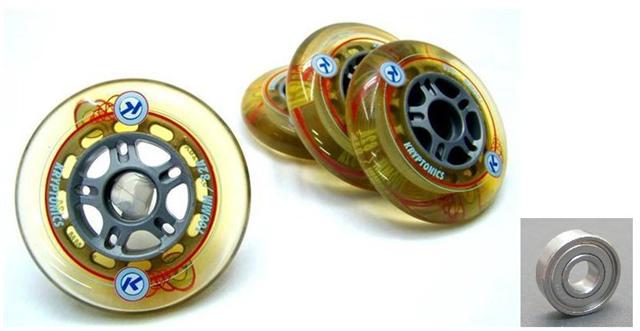 KRYPTONICS-Hyper-100mm-82a-Rollen-KugelIager-Inliner-Skates-Rolle-Inlinerrolle