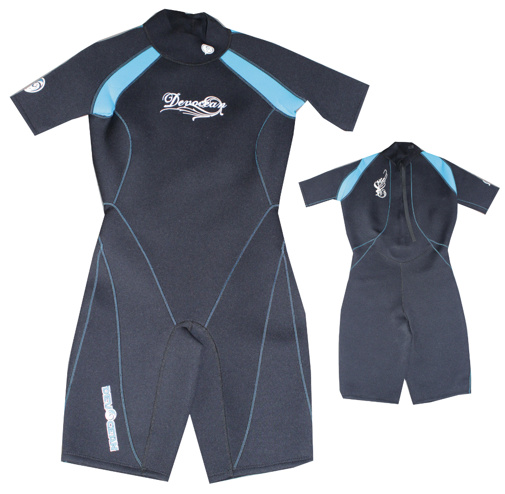 Devocean Shorty Youth Kind Neopren Schwimm Surf Wakeboard Wasserski Anzug RP
